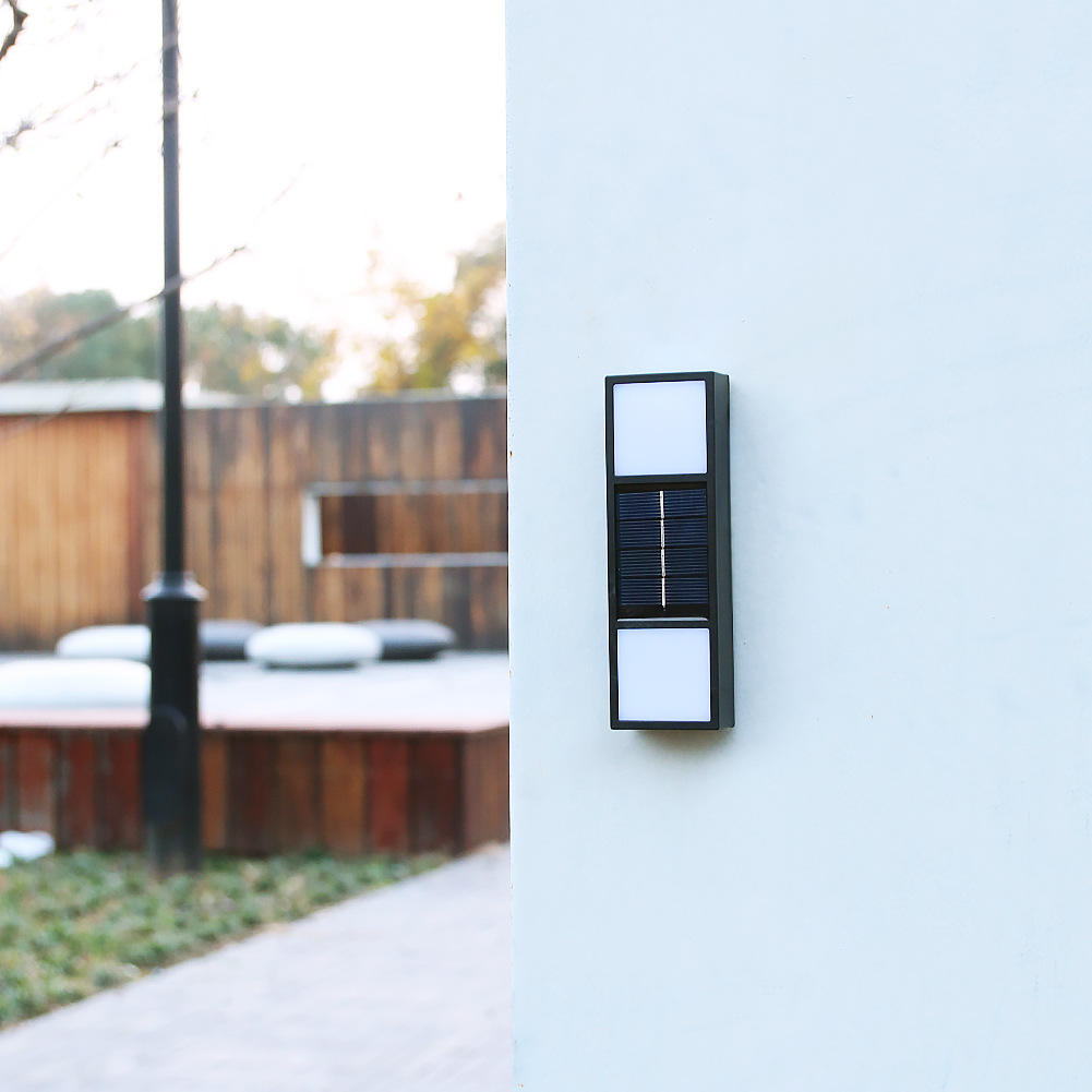6LED Solar wandlamp IP65 buiten waterdichte binnenplaats licht tuin villa buiten muur waslamp wandlamp