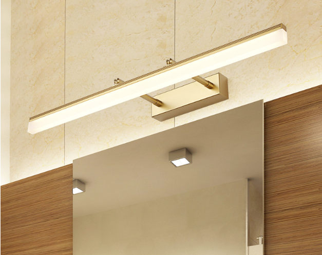 LED-verlichting Aluminium spiegelkoplampen 9 W instelbare hoek draaibaar drie kleurtemperatuur wandlampen badkamerverlichting voor binnen
