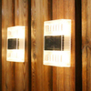 6LED Solar Transparante Wandlamp Nachtlampje Buiten IP65 Waterdicht Licht voor Huisdecoratie Binnenplaats Licht