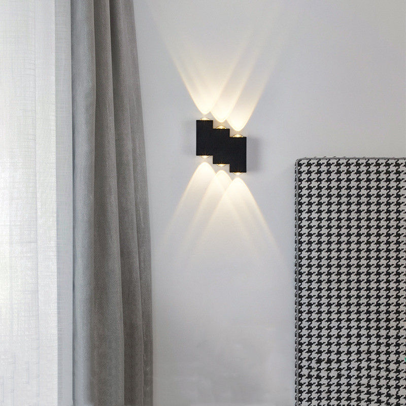 Decoratief LED-licht 4 waterdichte trapwandlamp en modern buitennachtlampje buiten led-wandlamp waterdichte muur