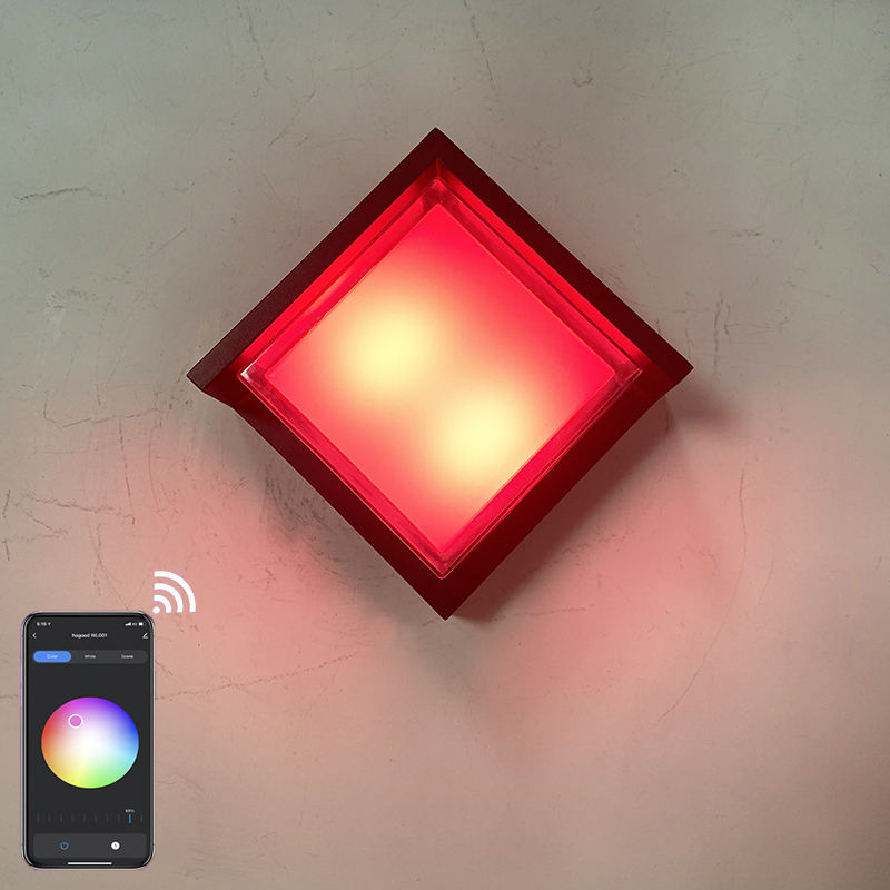 Dimmen Indoor Wandlamp Led App Afstandsbediening Moderne Slaapkamer Wandkandelaar Verlichting Decor 5W Woonkamer Acryl Wandlamp
