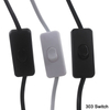AU EU US plug 1.8 m Netsnoer Kabel E27 volledige tand lamphouder Base met 303 schakelaar draad voor Hanger LED Lamp
