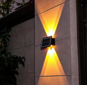 4LEDSolar Wandlamp Outdoor Waterdichte LED Wandlampen voor Binnenplaats Straat Landschap Tuin Decor Lamp Solar Outdoor Wandlamp