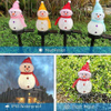 Kerst LED-verlichting op zonne-energie Sneeuwpop Tuindecoratie Waterdicht Licht Buiten Postlamp Gazon Landschap Led-verlichting op zonne-energie 2023