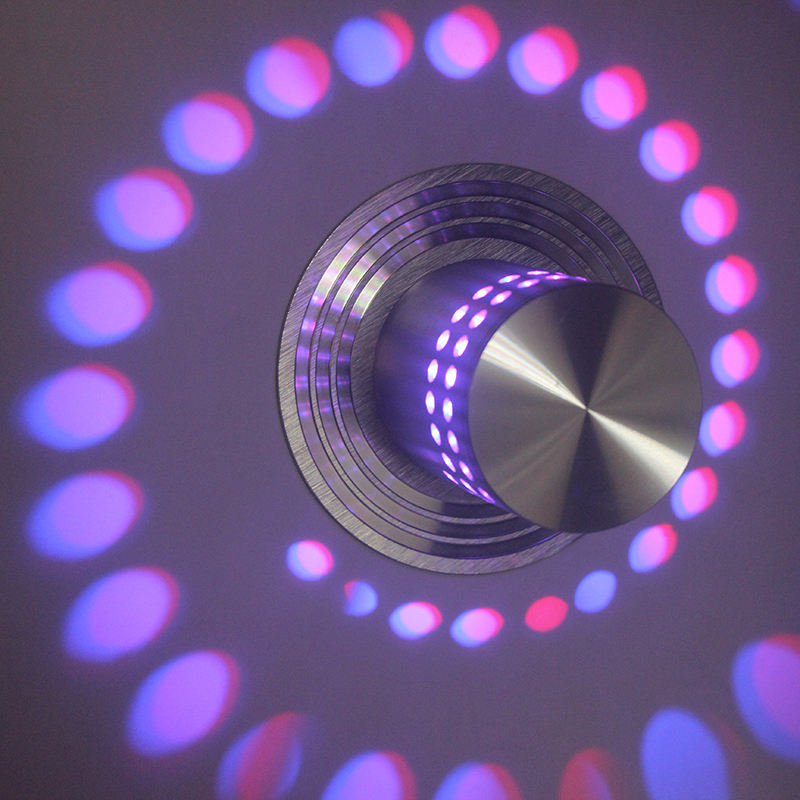 Goede kwaliteit rgb wandlamp 3w indoor plafonddecoratie ingebed led wandlamp op voorraad met indoor slaapkamer KTV bar