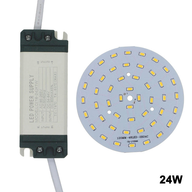 7W SMD5730 Light-emitting diode chip+plastic shell LED driver voeding voor LED plafondlamp