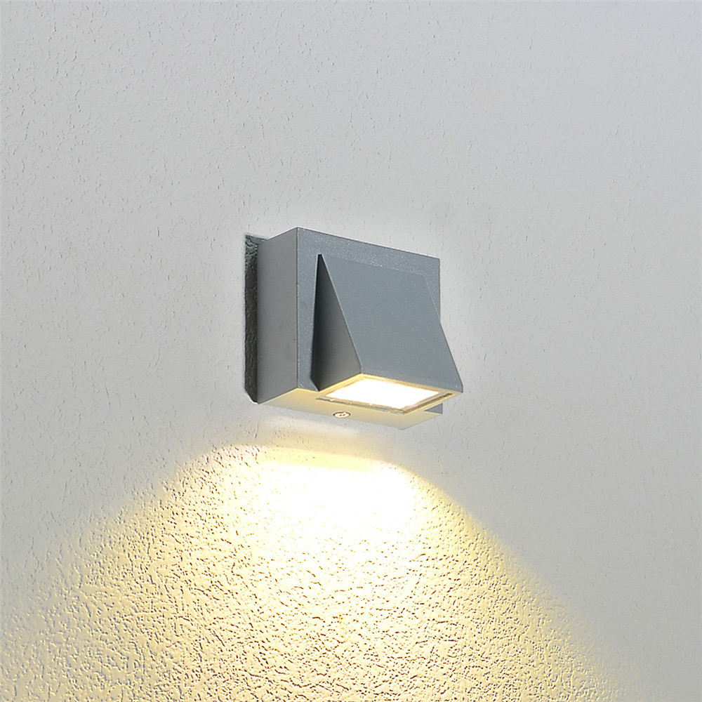 5W 12W Moderne Eenvoudige Outdoor Waterdichte Wandlamp LED Binnenplaats Lampen Balkon Tuin Wandlamp