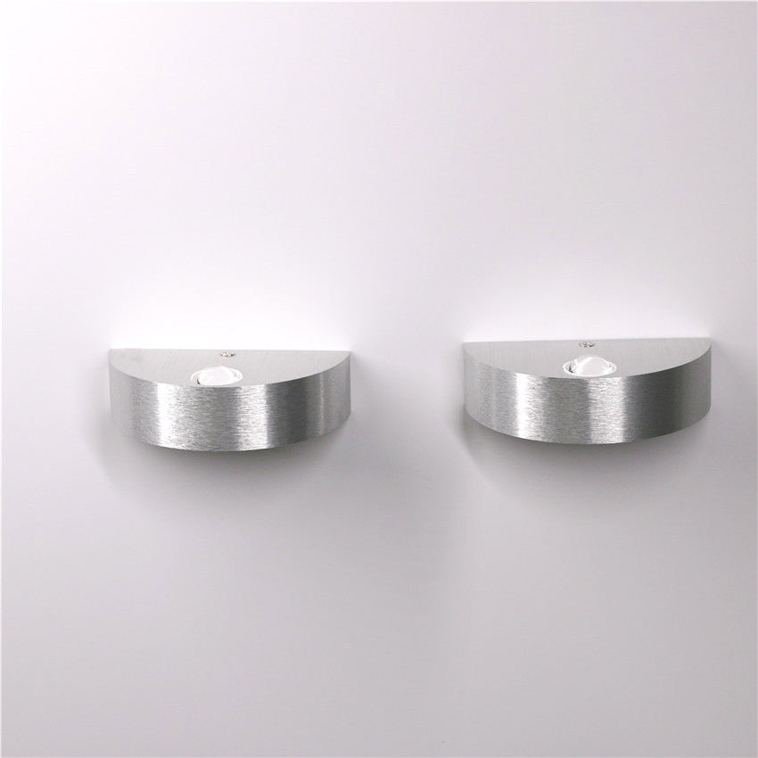 Op en neer 3W LED-wandlamp Aluminium wandlampen voor slaapkamerhotel led-binnenverlichting