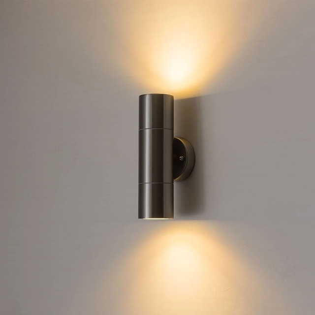 Up and Down Outdoor roestvrijstalen waterdichte led-wandlamp met GU10-lamp