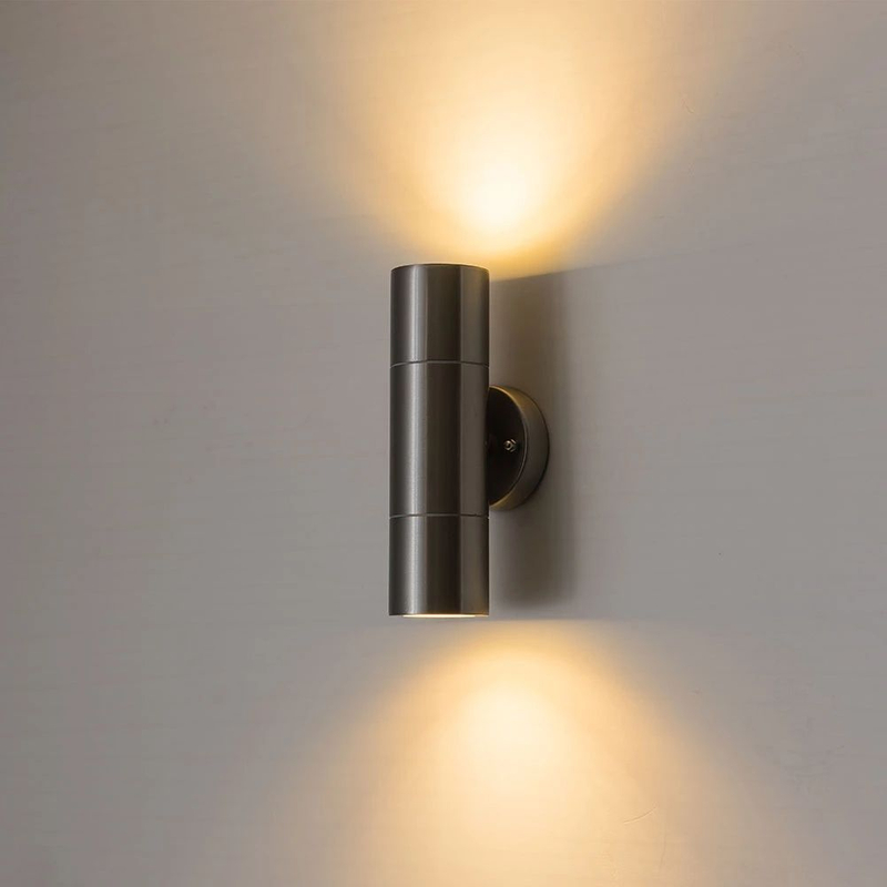 Up and Down Outdoor roestvrijstalen waterdichte led-wandlamp met GU10-lamp