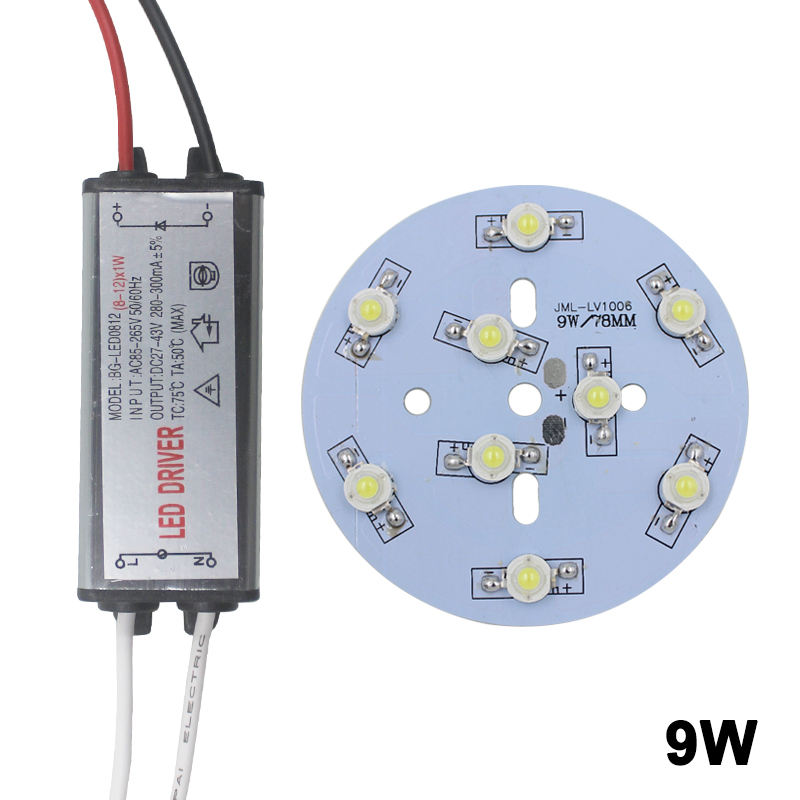 3W High Power Bulb Lamp met LED Driver Adapter Driver Verlichting Transformator 280-300mA