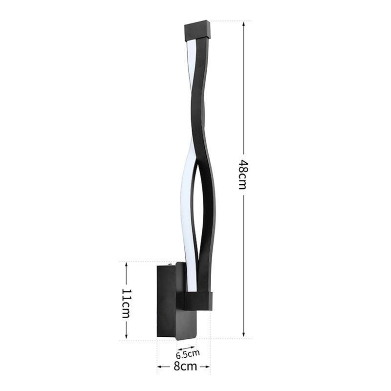 16W LED wandkandelaars indoor home 24W 2.4G traploos dimmen wandlampen met afstandsbediening trappen gang lamp verlichting