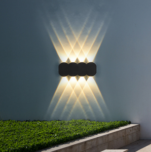 Moderne Waterdichte Outdoor 4W Led Wandlamp IP65 Aluminium Up En Down Wandlamp Tuin Veranda Blaker Decoratie licht 110V 220V