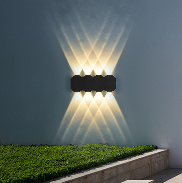 Moderne Waterdichte Outdoor 4W Led Wandlamp IP65 Aluminium Up En Down Wandlamp Tuin Veranda Blaker Decoratie licht 110V 220V