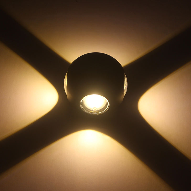 Ronde Bal 6W 12W Highbright Trap Roestvrij Residentiële Deco Water Proof IP65 Hoge Kwaliteit Aluminium LED Wandlamp
