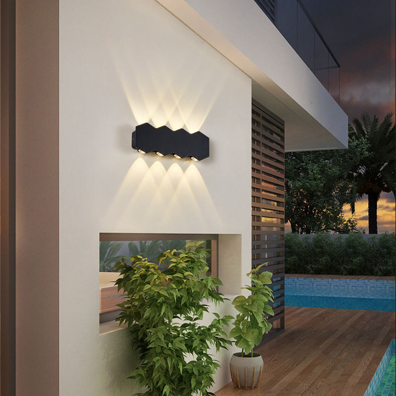 4W 6W 8W 10W Nieuwe Zwarte Waterdichte Outdoor Wandkandelaar Up En Down Lights Wandmontage Made in China Led Light Up En Down