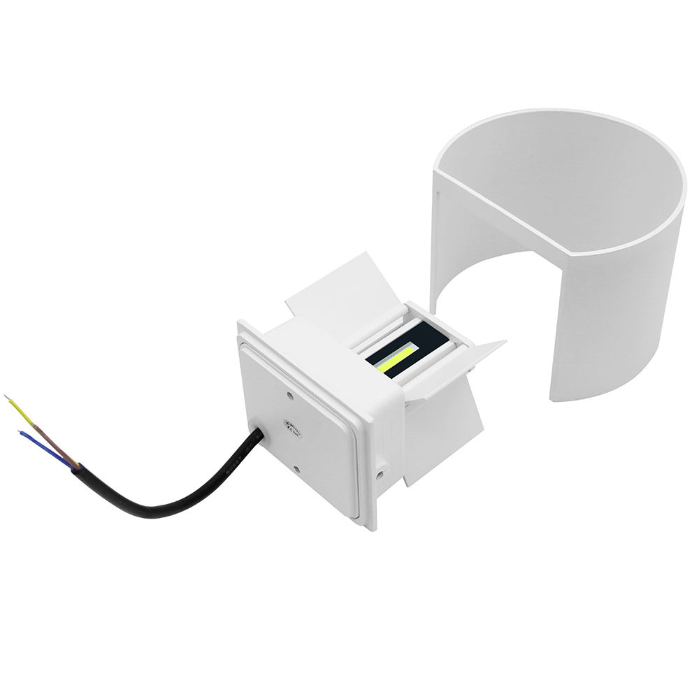 Hagood Nieuwe Halve Cirkel Waterdichte Wandlamp 6W 12W Led Wandkandelaar Buitenverlichting Waterdichte IP65 Verstelbare Verlichting Hoek outdoor schansen