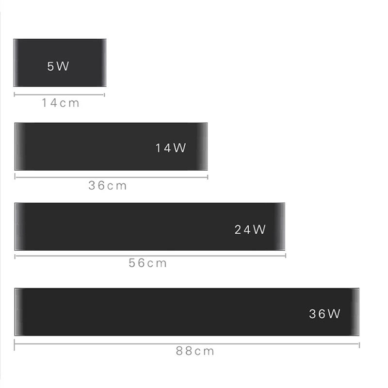 2.4G Moderne minimalistische LED aluminium lamp bedlampje wandlamp kamer badkamer spiegel licht direct creatief gangpad
