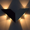 Nieuwe moderne driehoekige aluminium lamp binnen wandlamp 6 LED V-vorm blaker