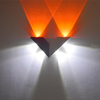 Nieuwe moderne driehoekige aluminium lamp binnen wandlamp 6 LED V-vorm blaker