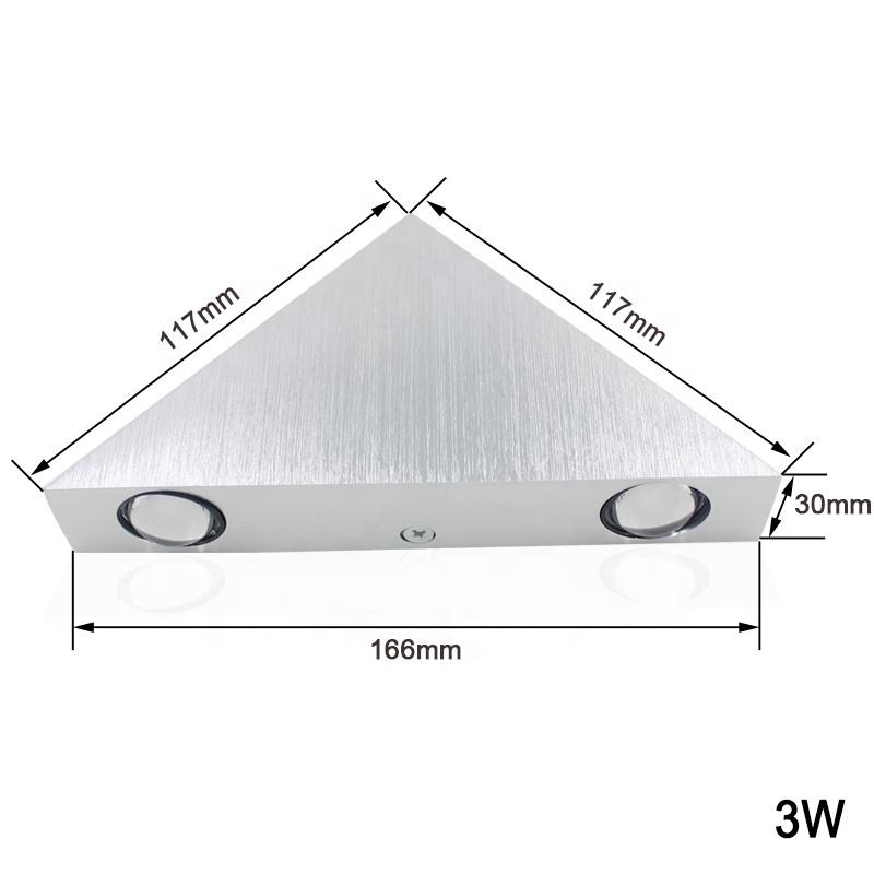 LED Wandlamp Rechthoek Nachtkastje Wandlamp Trap Licht Spiegel Licht Indoor Blaker Armatuur Woonkamer Decoratie