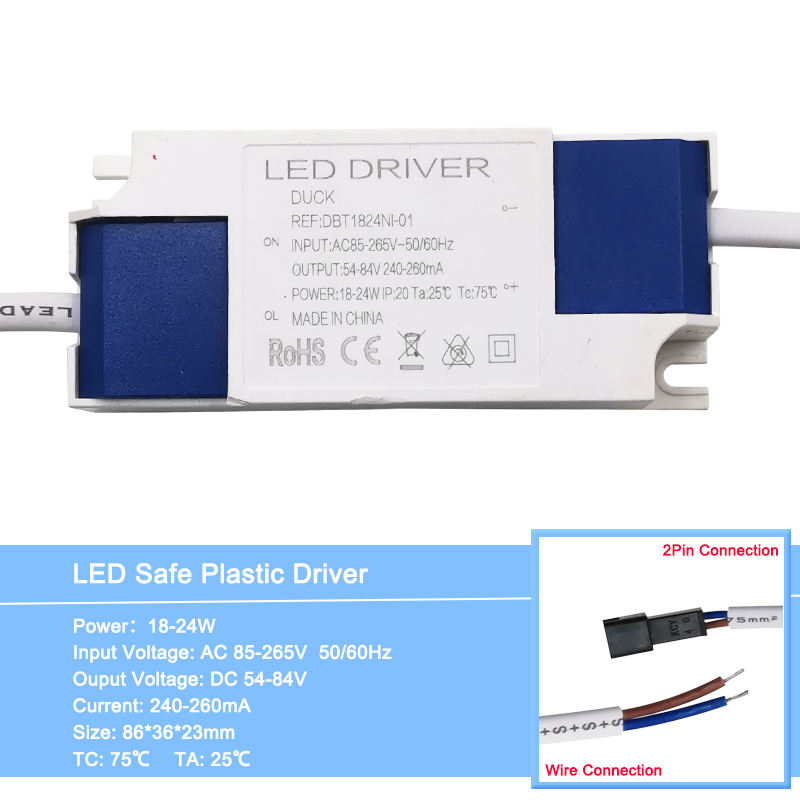 1-36 W Veilige Plastic Shell LED Driver Licht Transformator Constante Stroom 300mA Voeding Adapter voor Led lamp/Chip