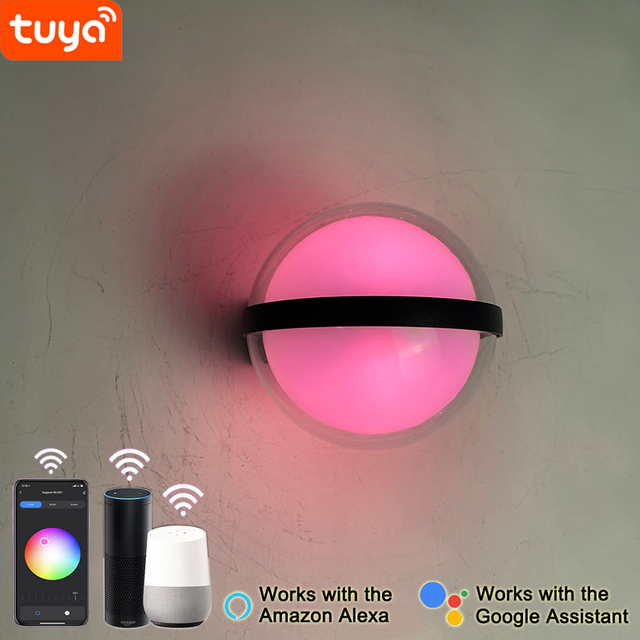 9W slimme wandlamp Intelligente wandlamp app-gestuurde verlichting Tuya APP Control wandlamp mobiele telefoonbediening LED-wandlamp 