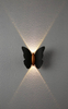 NIEUW 6W Hoogwaardige lamp fancy Butterfly Waterproof Lamp Black Gold Shell wandlamp en nachtlampje voor buiten