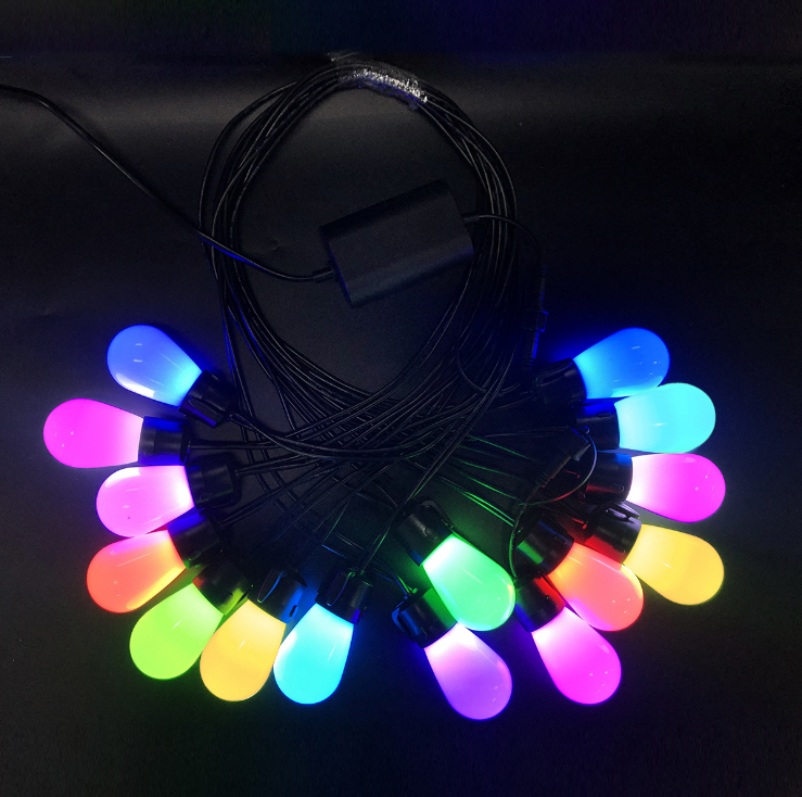 LED Solar String Lights Kerstdecoratie Gloeilamp IP65 Waterdichte Patio Lamp Holiday Garland Voor Outdoor Tuinmeubelen