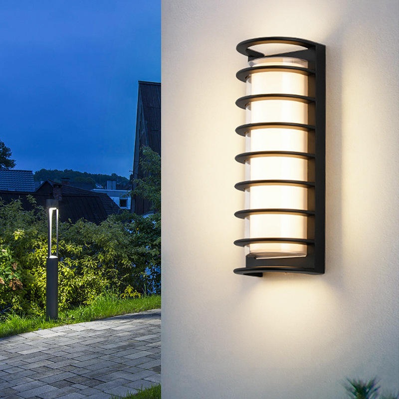 Vierkante Ronde Outdoor Acryl LED Wandlamp Villa Binnenplaats Exterieur Wandlamp Trap Gangpad Ganglamp Balkon Wandlampen