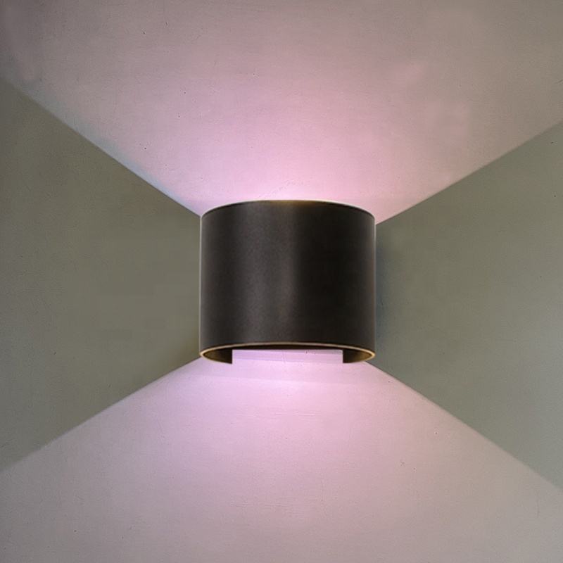 Nordic Moderne 12W Wandlamp Waterdicht Ip65 Led Aluminium Outdoor Up Down Wandlamp Voor Tuin Hotel Lichtgevende wandmontage
