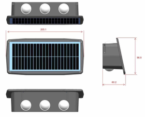 led solar buitenlicht op zonne-energie led wandlamp lamp solar Solar Led Light Outdoor Waterdicht Balkon Solar Hight Lights Binnenplaats Straat Landschap 