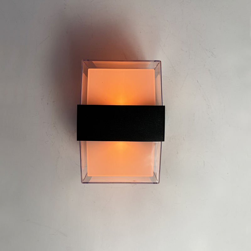 2023 Nieuwe Tuya Smart IP65 Wifi App Controlled AC85-265V Rgbcw Art Deco Moderne Plastic Tuin Waterdichte Led Outdoor Wandlamp