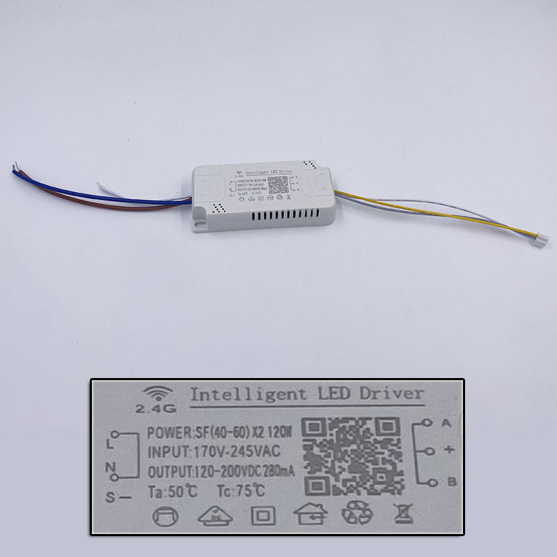 2-weg 48-160W 2.4g LED-stuurprogramma Lampstuurprogramma Driekleurentemperatuuraandrijving LED-verlichtingstransformatoren Hoge kwaliteit Veilig 2.4G-stuurprogramma Voeding Led-adapterstuurprogramma