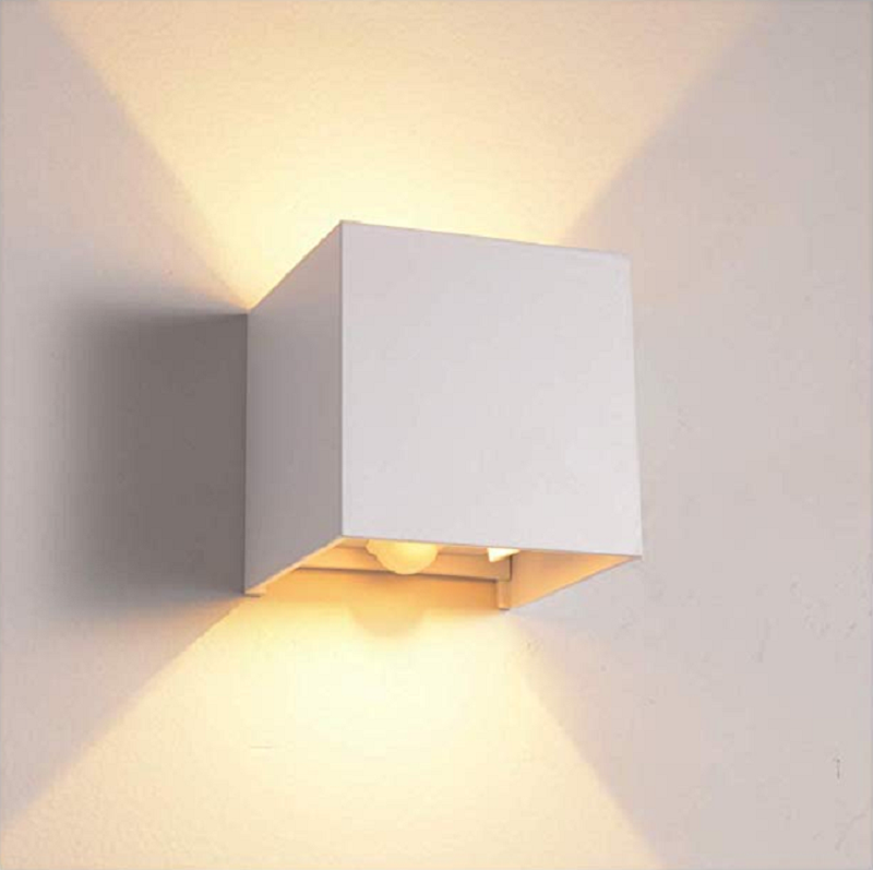 Outdoor Garden 12W Verstelbaar omhoog en omlaag wandlamp Bewegingssensor Wandlamp