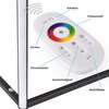 Geïntegreerde schakeling hoek RGB vloerlamp licht kleurrijk met 100% veiligheid