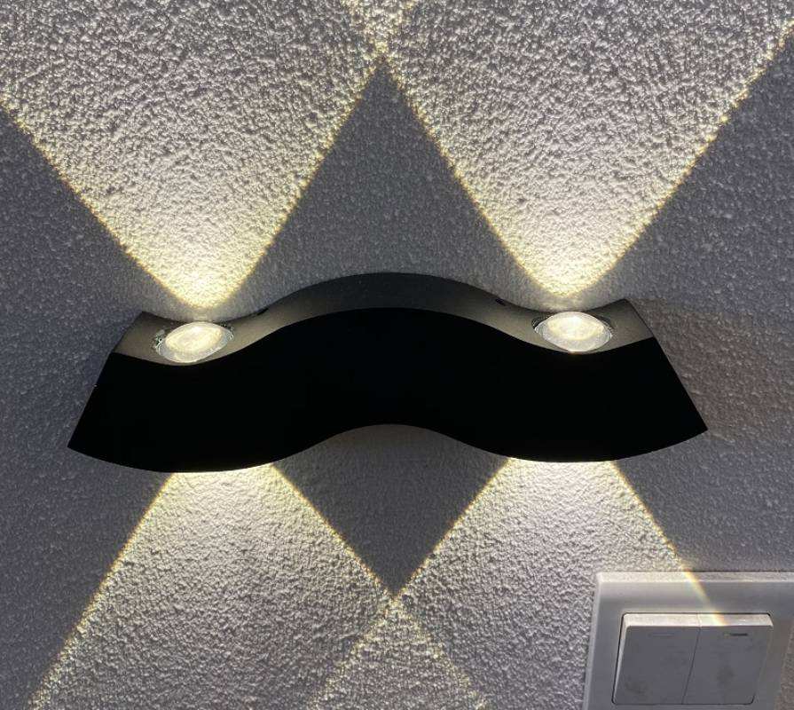 Decoratieve led light wandlamp met 4 baarden en outdoor nachtlampje led decoratieve wandlamp waterdicht