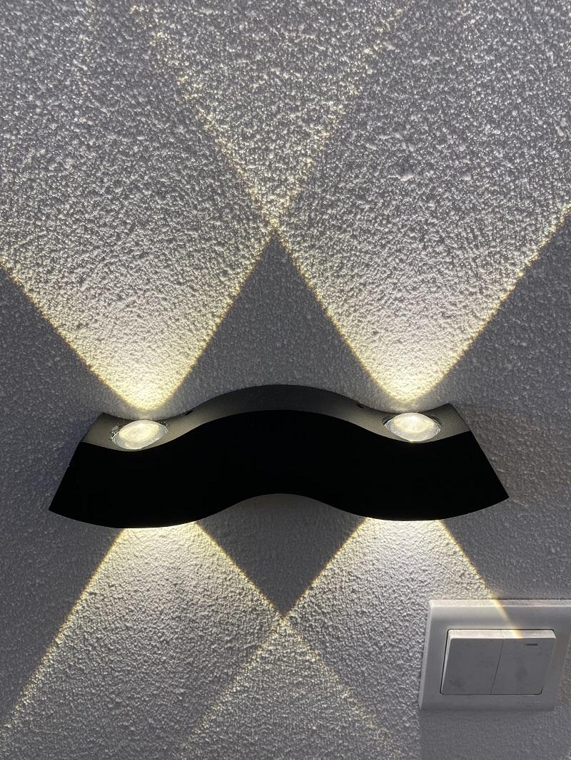 Decoratieve led light wandlamp met 4 baarden en outdoor nachtlampje led decoratieve wandlamp waterdicht