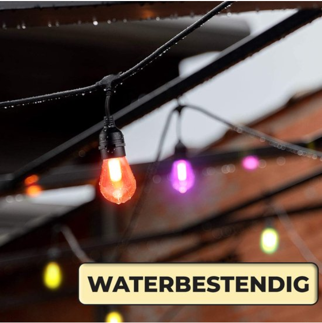 Slimme tuinverlichting 15m RGB tuinsfeer verlichting draad smartphone bediening E27 stekker fabrikant directe verkoop