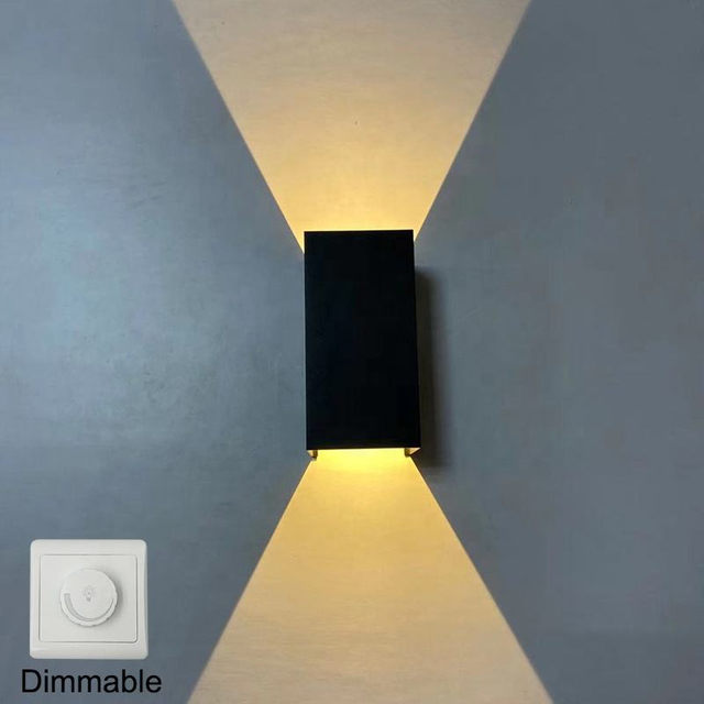 Waterdichte IP65 Moderne Led Wandlamp 12W Dimbare Led Trap Blaker Licht Voor Woonkamer Gang Achtergrond Licht AC85-265V