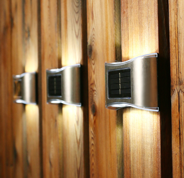Solar Night Light Outdoor Tuinmuur Waterdicht Licht 2LED Up en Down Lighting Outdoor Decoratief GardenTerrace Balkon