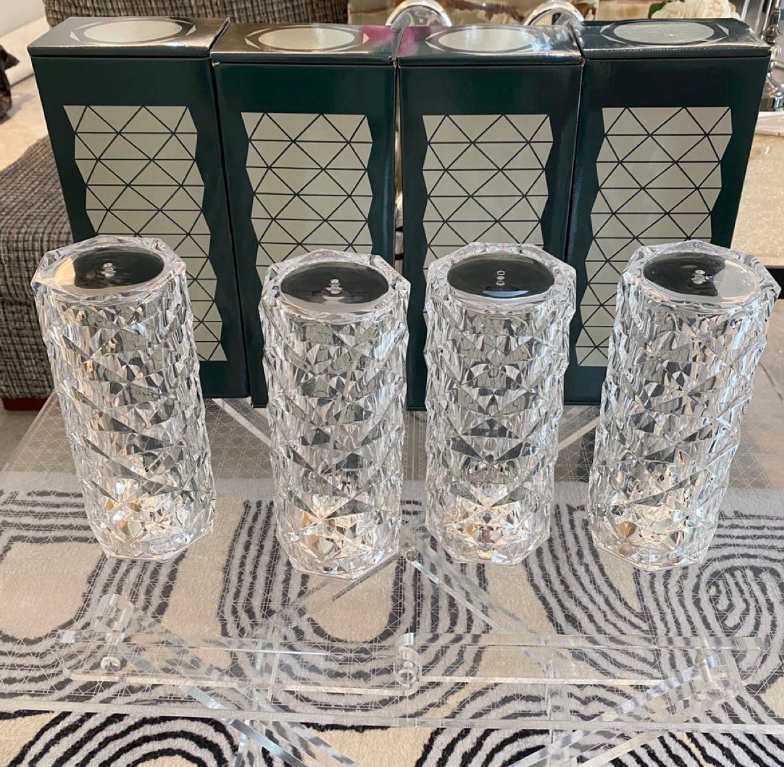 Afstandsbediening Sfeer Rose Crystal Lamp Opladen via USB Woonkamer Slaapkamer Kleine tafellamp Nieuwe tafellamp 