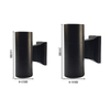 6W 12W COB Up Down Waterdichte IP65 Veranda Lamp Dual-Head Outdoor Cilinder Indoor Balkon Armatuur led Wandlamp Wandlamp