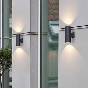 6W 12W COB Up Down Waterdichte IP65 Veranda Lamp Dual-Head Outdoor Cilinder Indoor Balkon Armatuur led Wandlamp Wandlamp