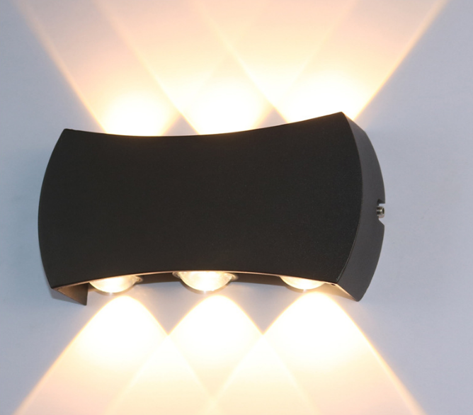 LED Outdoor Double Head Up en Down Light Arc Wandlamp Gangpad Trap Gang Balkon Outdoor Waterdichte Wandlamp