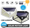 100LED zonne-wandlamp binnenplaats vierzijdige lichtgevende zonnelamp menselijk lichaam inductie waterdichte buitenlamp