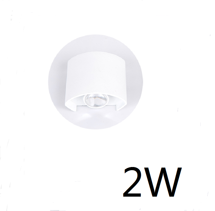 4W boogvormige buiten waterdichte op en neer LED wandlamp aluminium moderne wandkandelaar verlichting wandlamp