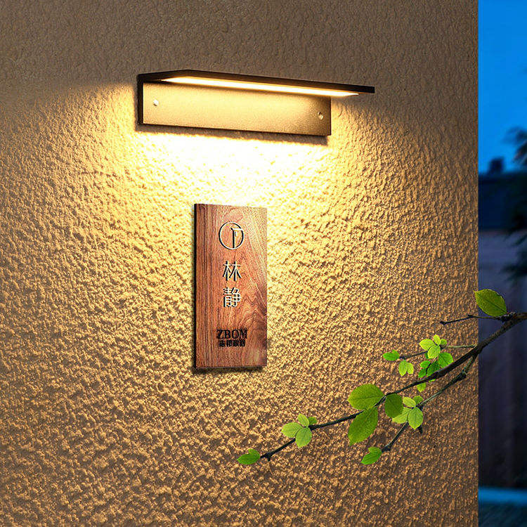 Outdoor Wandlamp opgenomen LED Lange Moderne IP65 Licht Tuin Binnenplaats Balkon Blaker Armatuur 110V 220V buiten wandkandelaar