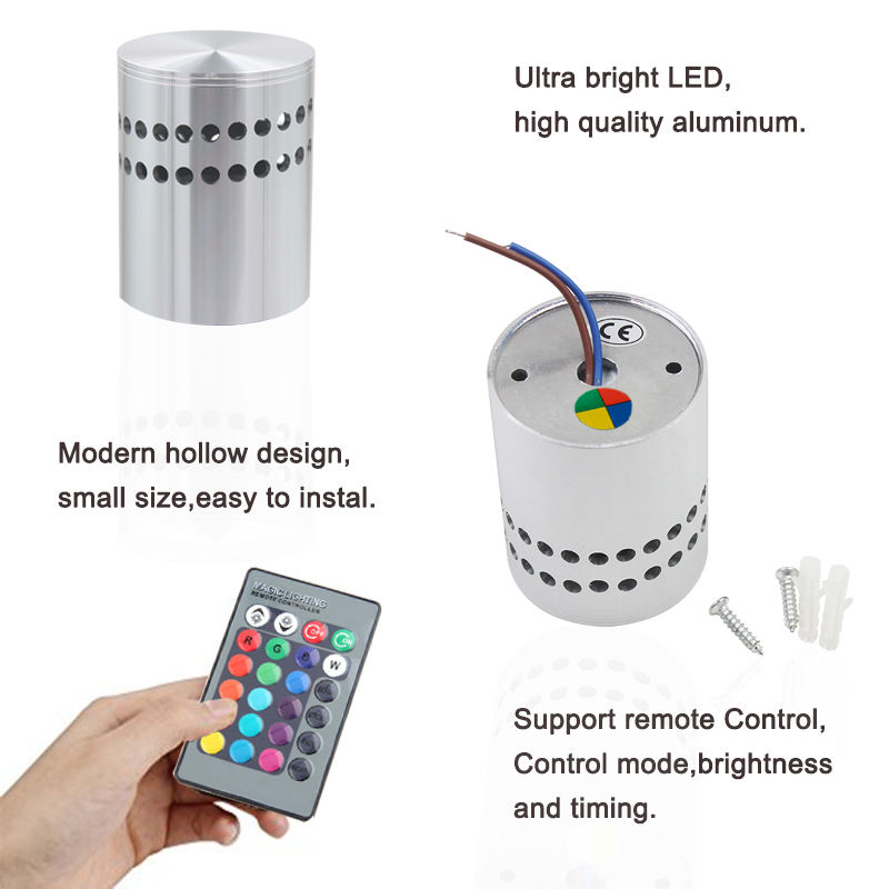 Indoor wandlampen led licht 12W lamp led/wandlamp modern/fancy wandlamp,led wandlamp,kleurrijk met afstandsbediening