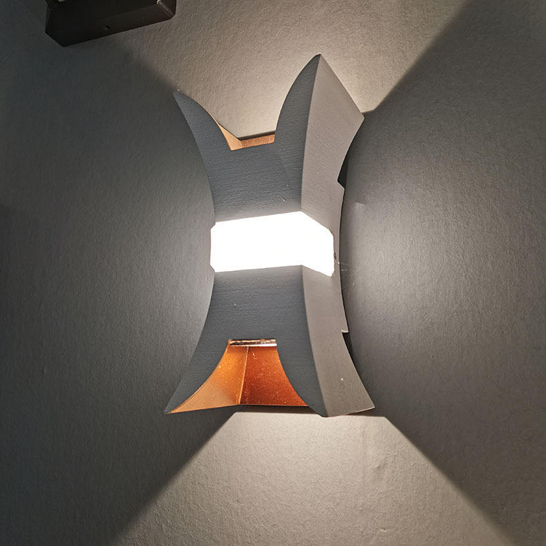 betrokken Outdoor Wandlamp LED Lange Wandlamp IP65 Aluminium Licht Tuin Villa Veranda Blaker Licht 110V 220V Blaker Armatuur